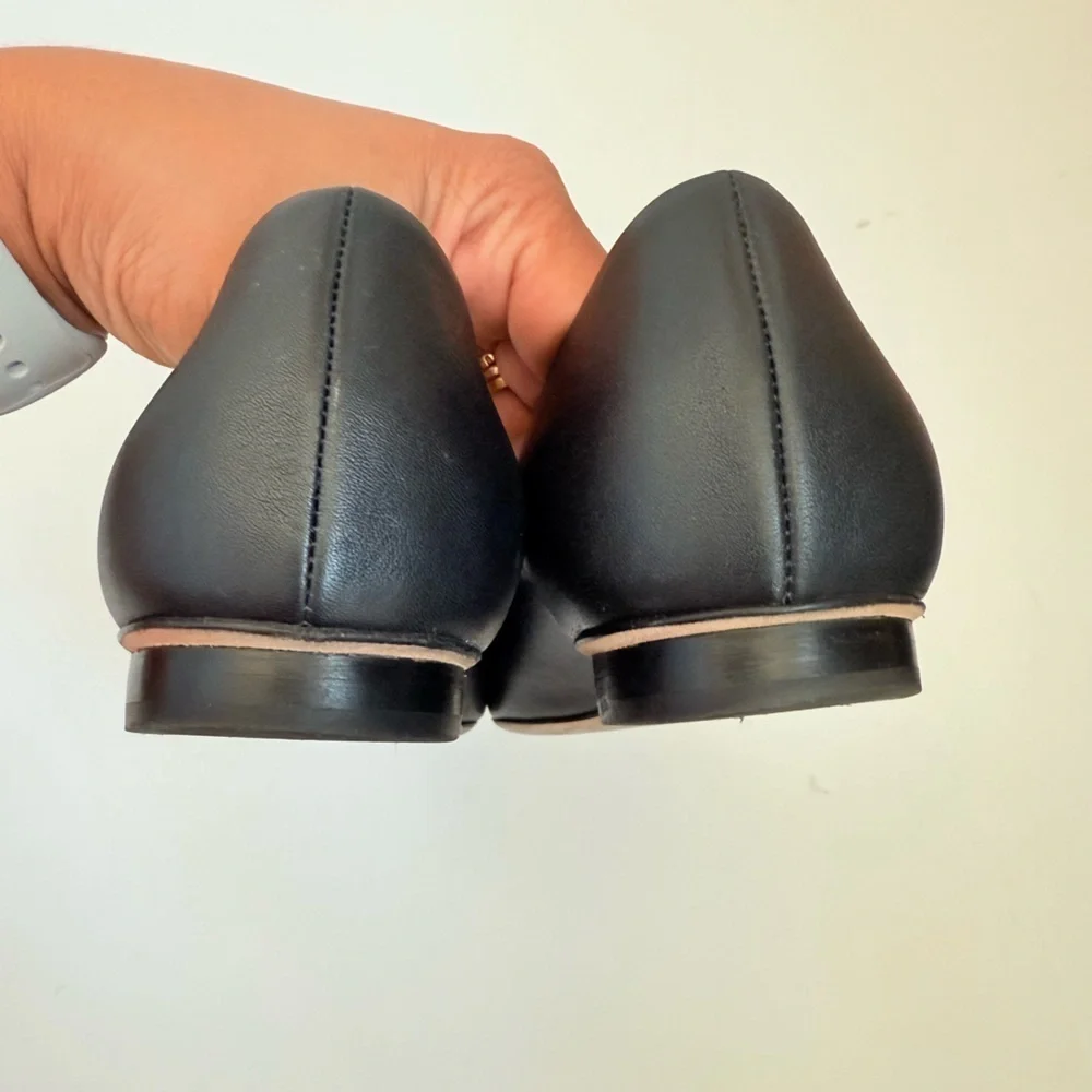 Gucci Horsebit Miro Soft Ballet Flats Black Leather Slip On Ballerina EU 37.5